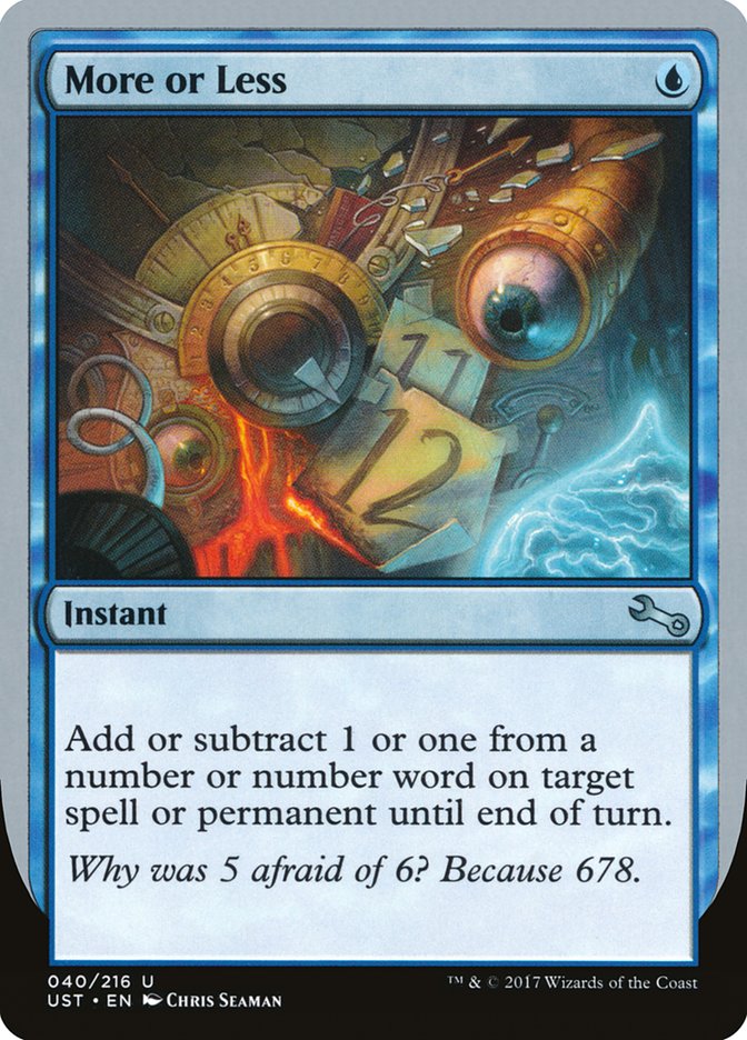 More or Less [Unstable] MTG Single Magic: The Gathering | Red Claw Gaming
