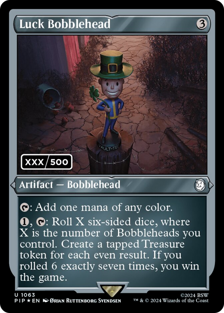 Luck Bobblehead (Serial Numbered) [Fallout] MTG Single Magic: The Gathering | Red Claw Gaming