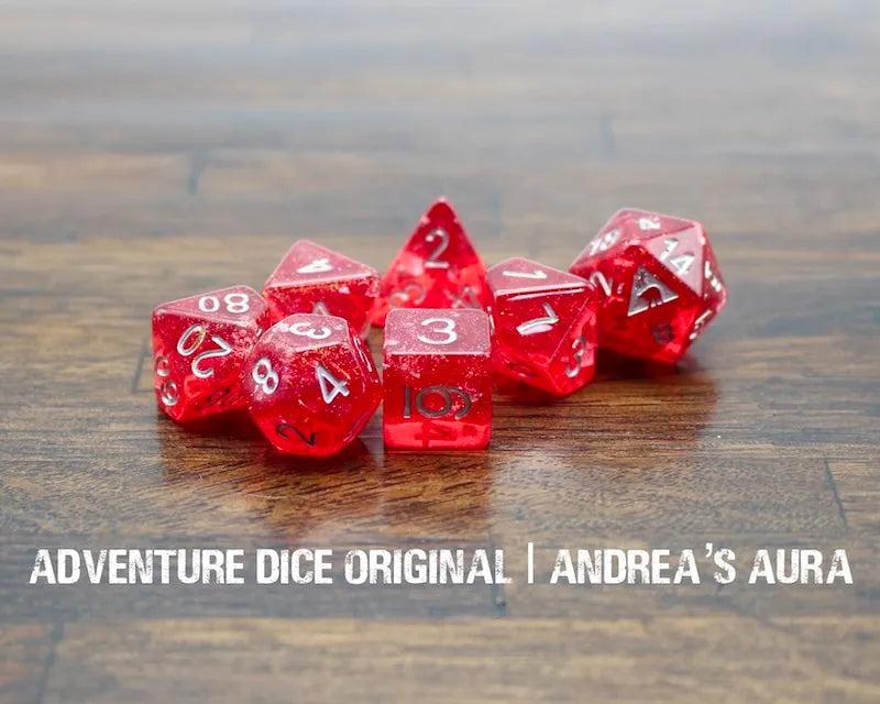 Adventure Dice Andrea’s Aura Dice Set Dice & Counters Adventure Dice | Red Claw Gaming