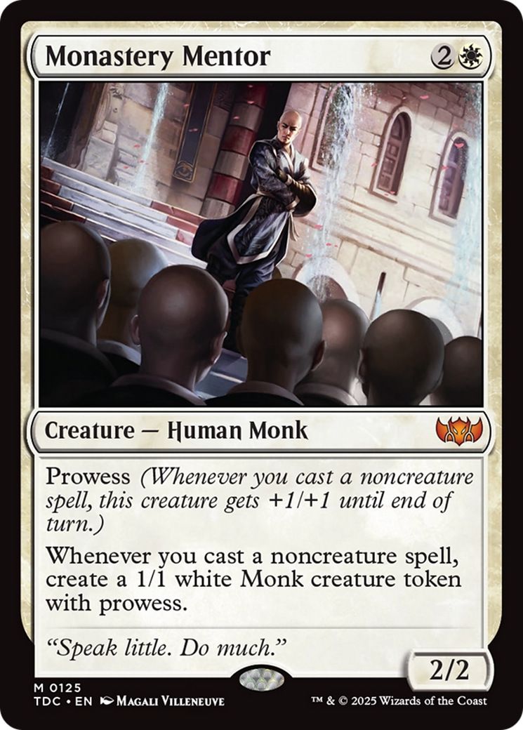 Monastery Mentor [Tarkir: Dragonstorm Commander] MTG Single Magic: The Gathering | Red Claw Gaming