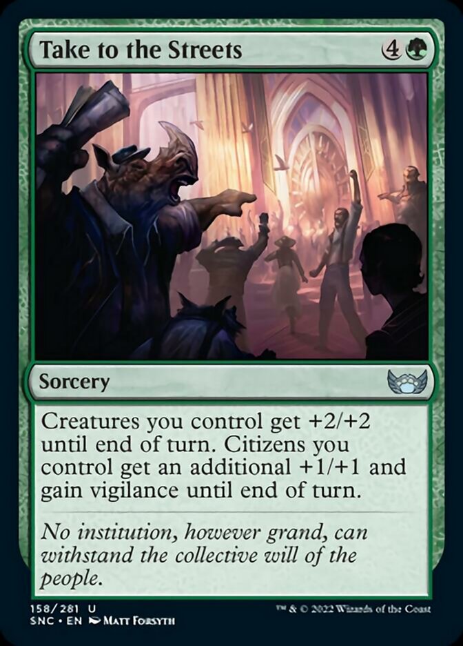 Take to the Streets [Streets of New Capenna] MTG Single Magic: The Gathering | Red Claw Gaming