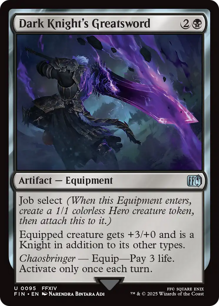 Dark Knight's Greatsword [FINAL FANTASY] MTG Single Magic: The Gathering | Red Claw Gaming