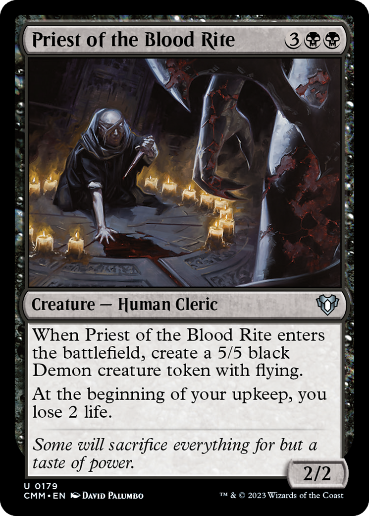 Priest of the Blood Rite [Commander Masters] MTG Single Magic: The Gathering    | Red Claw Gaming