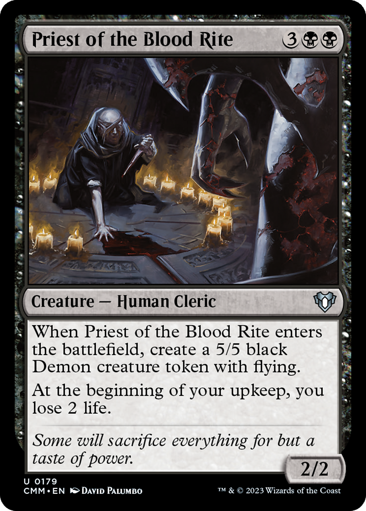 Priest of the Blood Rite [Commander Masters] MTG Single Magic: The Gathering | Red Claw Gaming