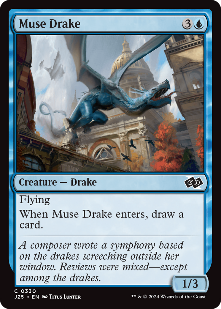 Muse Drake [Foundations Jumpstart] MTG Single Magic: The Gathering | Red Claw Gaming
