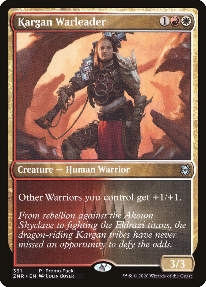 Kargan Warleader (Promo Pack) [Zendikar Rising Promos] MTG Single Magic: The Gathering | Red Claw Gaming