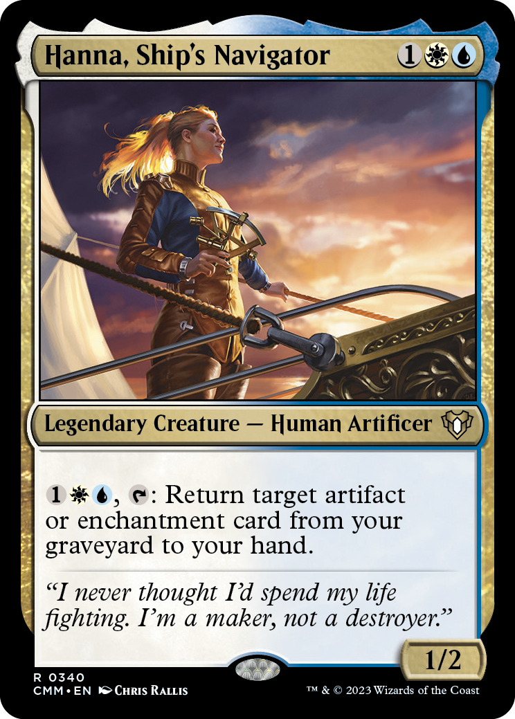 Hanna, Ship's Navigator [Commander Masters] MTG Single Magic: The Gathering | Red Claw Gaming
