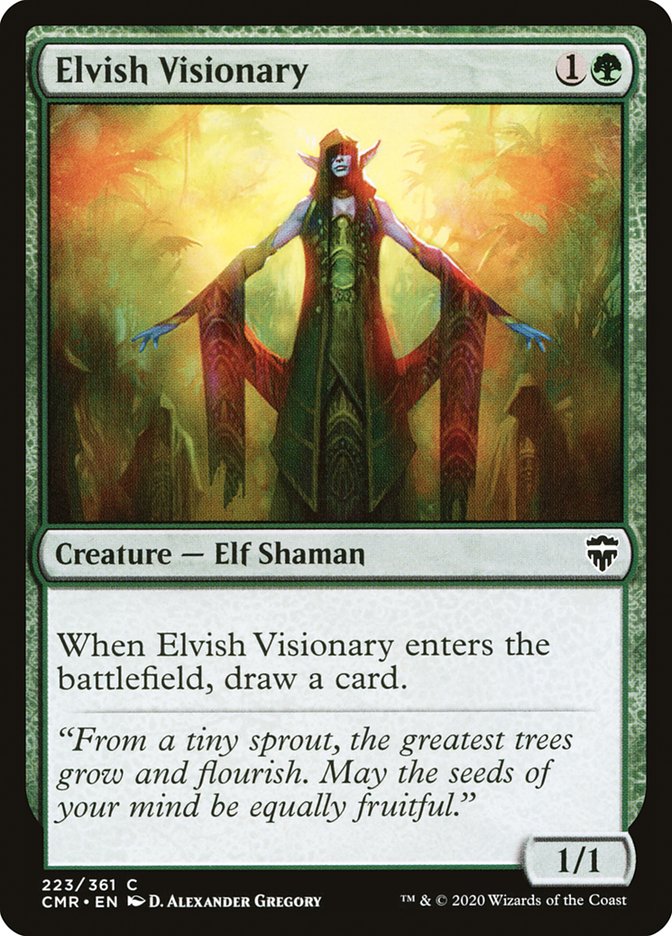 Elvish Visionary [Commander Legends] MTG Single Magic: The Gathering | Red Claw Gaming