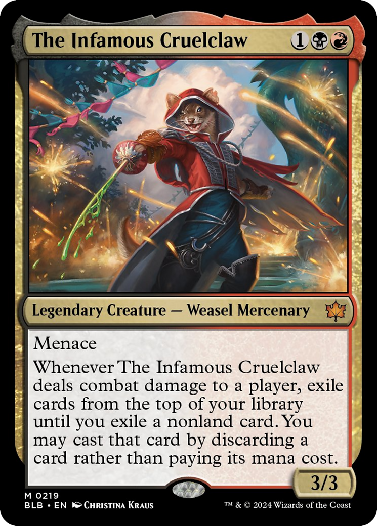 The Infamous Cruelclaw [Bloomburrow] MTG Single Magic: The Gathering | Red Claw Gaming
