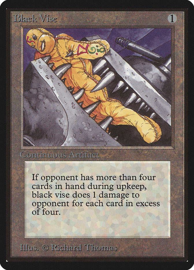 Black Vise [Beta Edition] MTG Single Magic: The Gathering | Red Claw Gaming