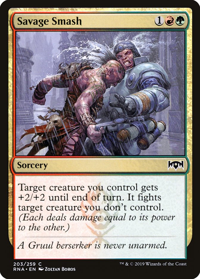 Savage Smash [Ravnica Allegiance] MTG Single Magic: The Gathering | Red Claw Gaming