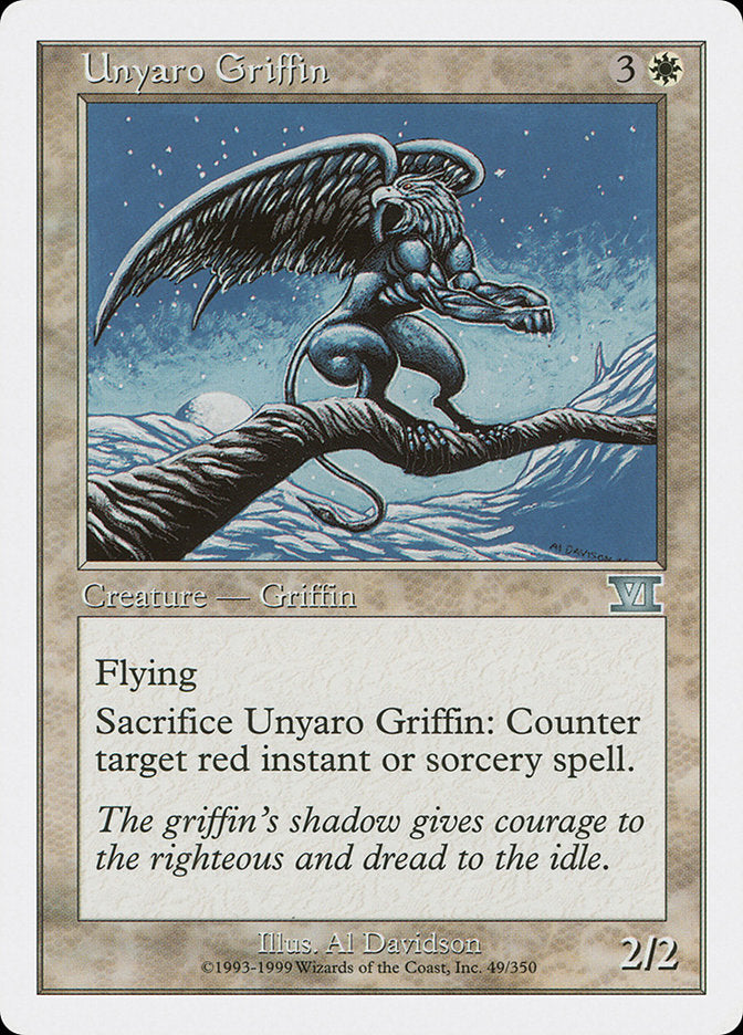 Unyaro Griffin [Classic Sixth Edition] MTG Single Magic: The Gathering | Red Claw Gaming