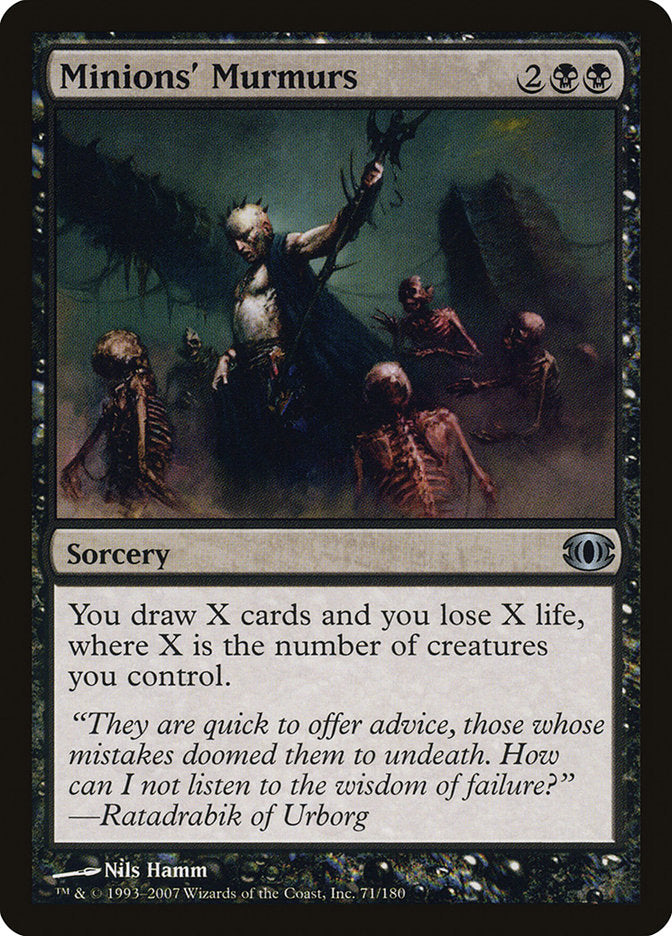 Minions' Murmurs [Future Sight] MTG Single Magic: The Gathering | Red Claw Gaming