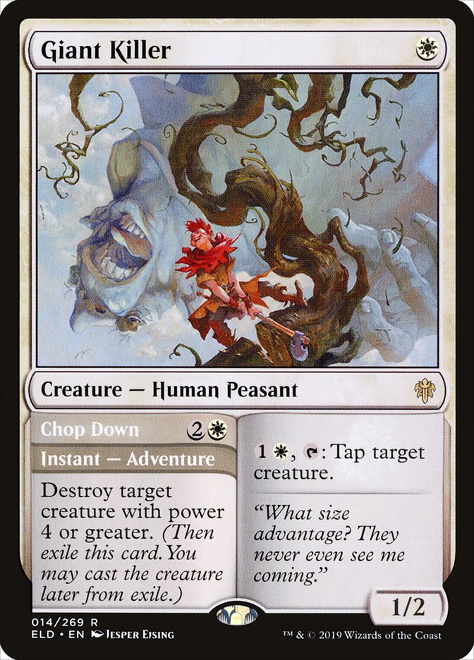 Giant Killer // Chop Down [Throne of Eldraine] MTG Single Magic: The Gathering | Red Claw Gaming