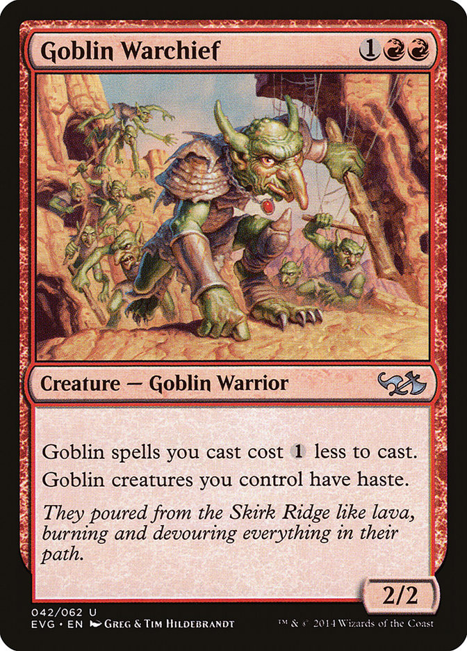 Goblin Warchief (Elves vs. Goblins) [Duel Decks Anthology] MTG Single Magic: The Gathering | Red Claw Gaming