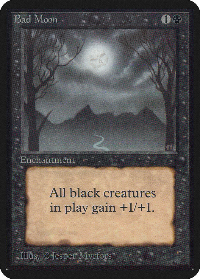 Bad Moon [Alpha Edition] MTG Single Magic: The Gathering | Red Claw Gaming