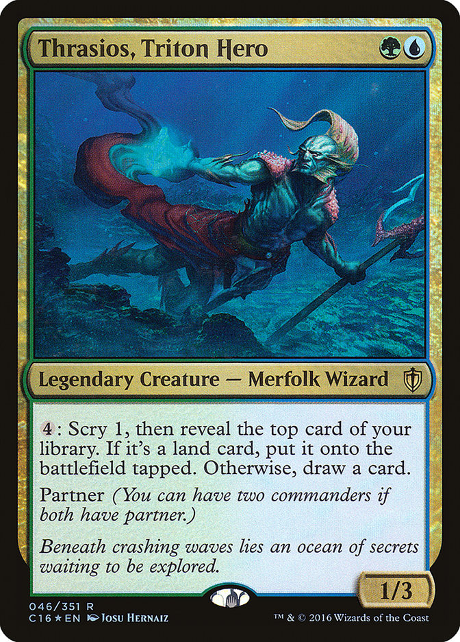 Thrasios, Triton Hero [Commander 2016] MTG Single Magic: The Gathering | Red Claw Gaming