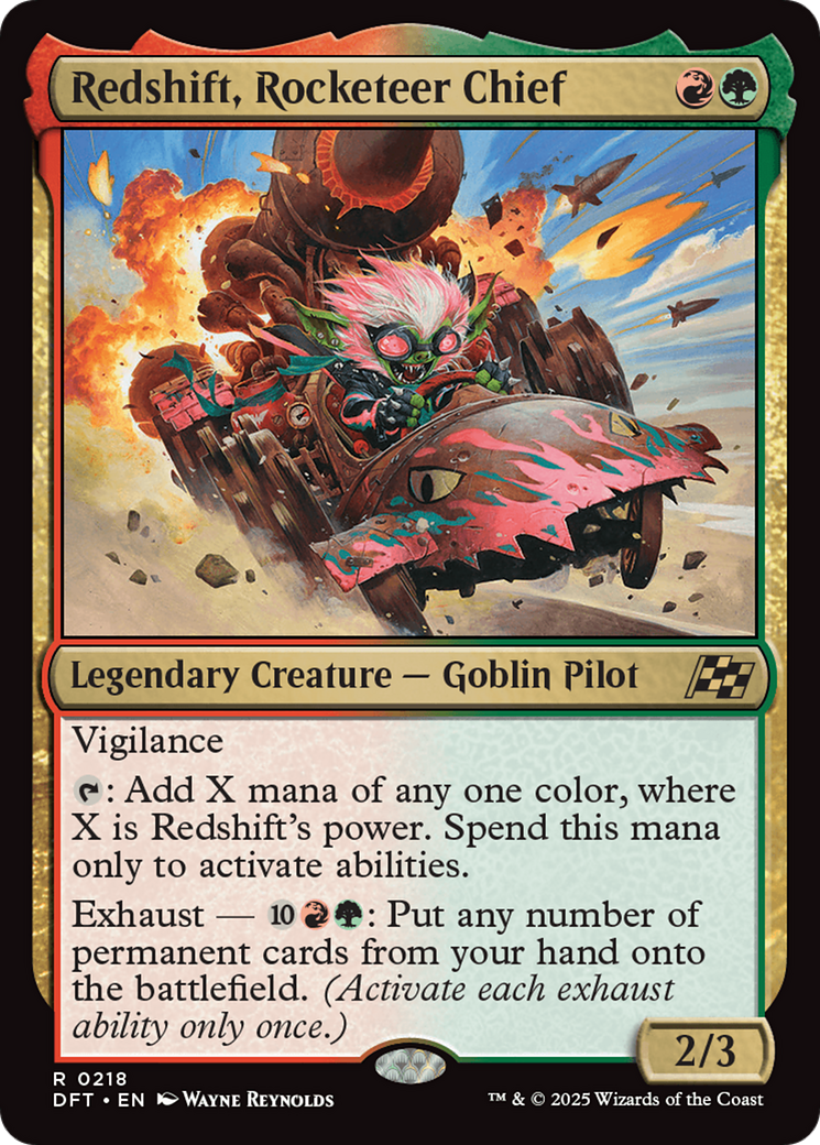 Redshift, Rocketeer Chief [Aetherdrift] MTG Single Magic: The Gathering | Red Claw Gaming