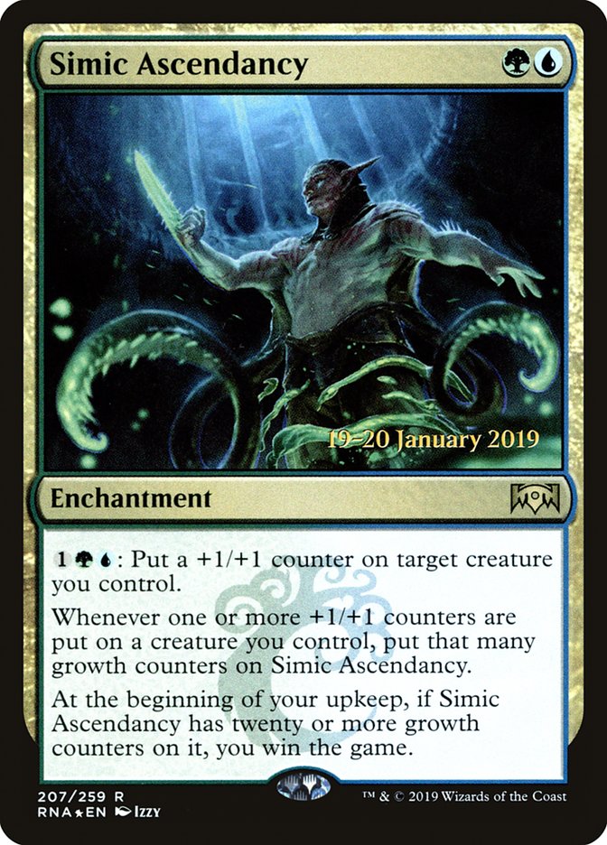 Simic Ascendancy [Ravnica Allegiance Prerelease Promos] MTG Single Magic: The Gathering | Red Claw Gaming