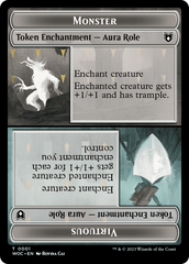 Copy // Monster Role / Virtuous Role Double-Sided Token [Wilds of Eldraine Commander Tokens] MTG Single Magic: The Gathering | Red Claw Gaming