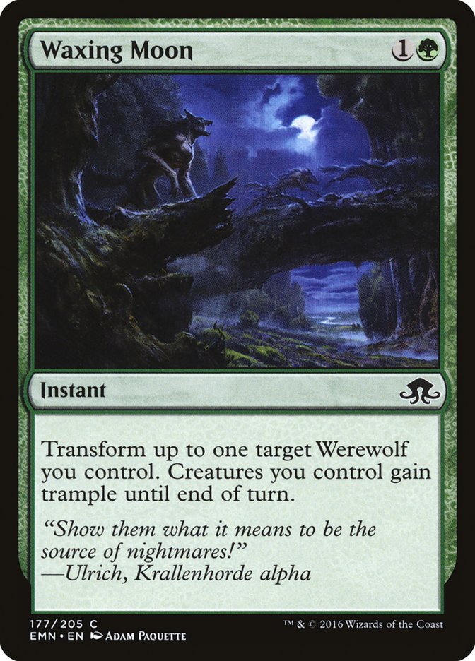 Waxing Moon [Eldritch Moon] MTG Single Magic: The Gathering | Red Claw Gaming