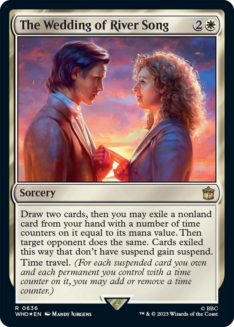 The Wedding of River Song (Surge Foil) [Doctor Who] MTG Single Magic: The Gathering | Red Claw Gaming