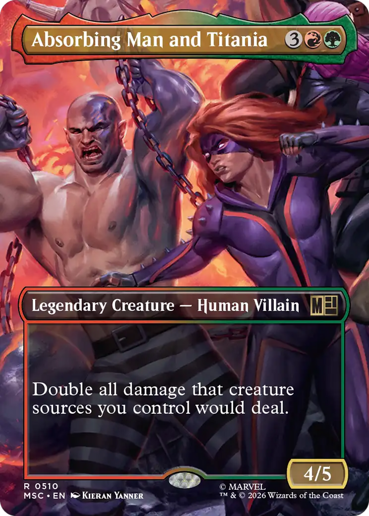Absorbing Man and Titania (Borderless) [Marvel Super Heroes Commander] | Red Claw Gaming