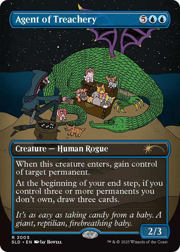 Agent of Treachery (Rainbow Foil) [Secret Lair Drop Series] MTG Single Magic: The Gathering | Red Claw Gaming