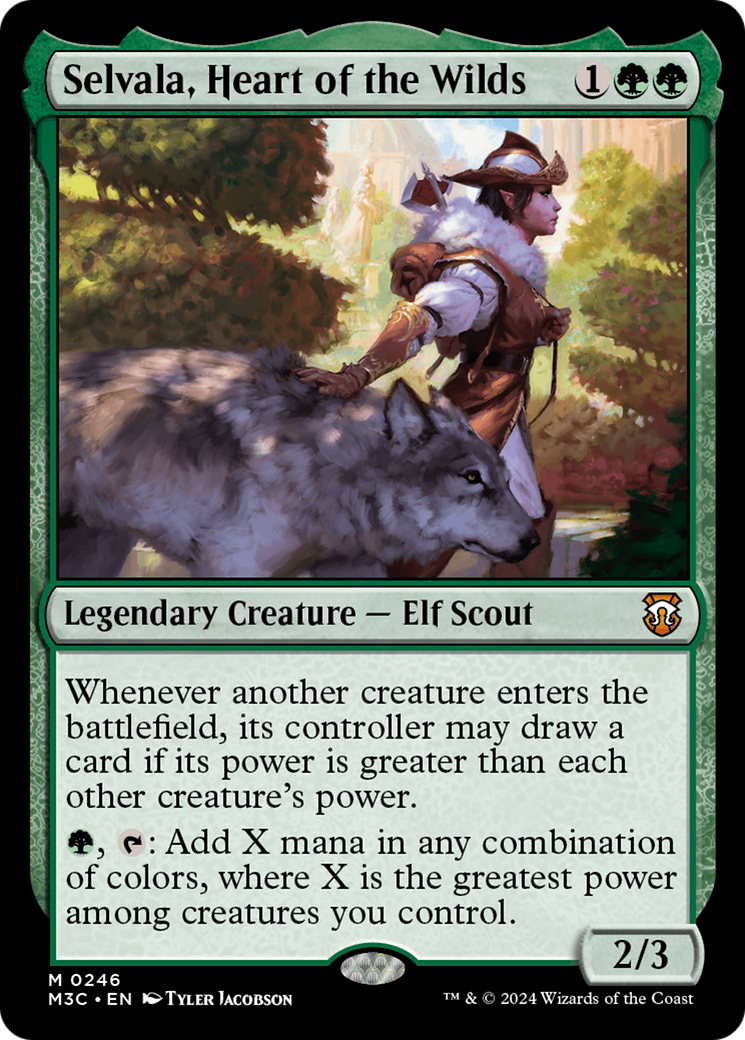 Selvala, Heart of the Wilds (Ripple Foil) [Modern Horizons 3 Commander] MTG Single Magic: The Gathering | Red Claw Gaming
