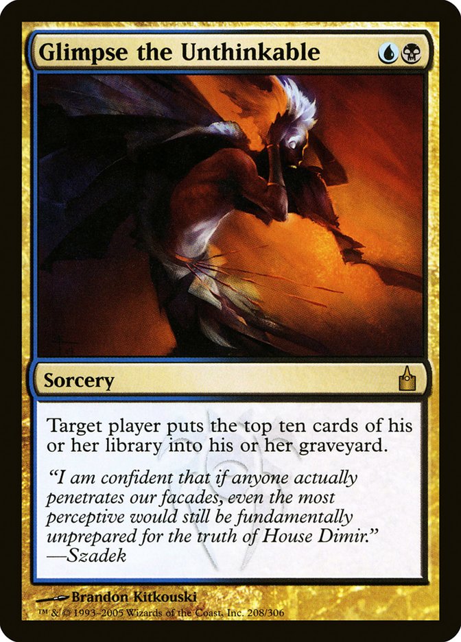 Glimpse the Unthinkable [Ravnica: City of Guilds] MTG Single Magic: The Gathering | Red Claw Gaming