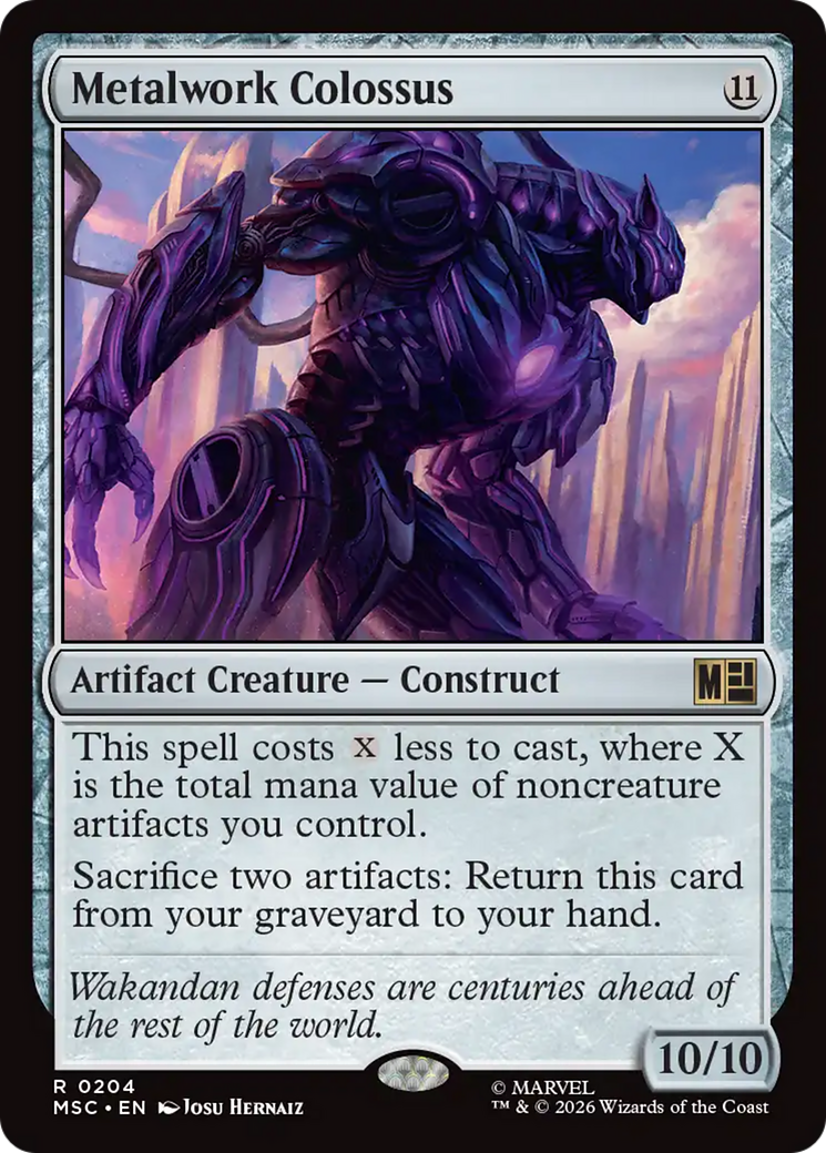 Metalwork Colossus (Surge Foil) [Marvel Super Heroes Commander] | Red Claw Gaming