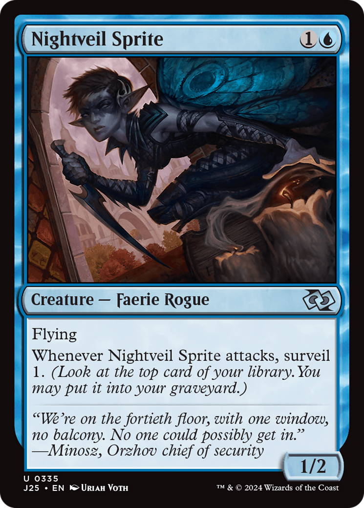 Nightveil Sprite [Foundations Jumpstart] MTG Single Magic: The Gathering | Red Claw Gaming