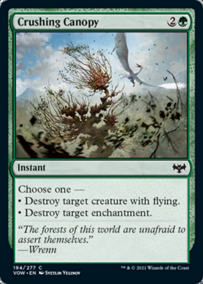 Crushing Canopy [Innistrad: Crimson Vow] MTG Single Magic: The Gathering | Red Claw Gaming