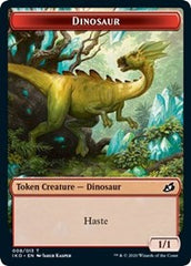 Dinosaur // Human Soldier (005) Double-Sided Token [Ikoria: Lair of Behemoths Tokens] MTG Single Magic: The Gathering | Red Claw Gaming