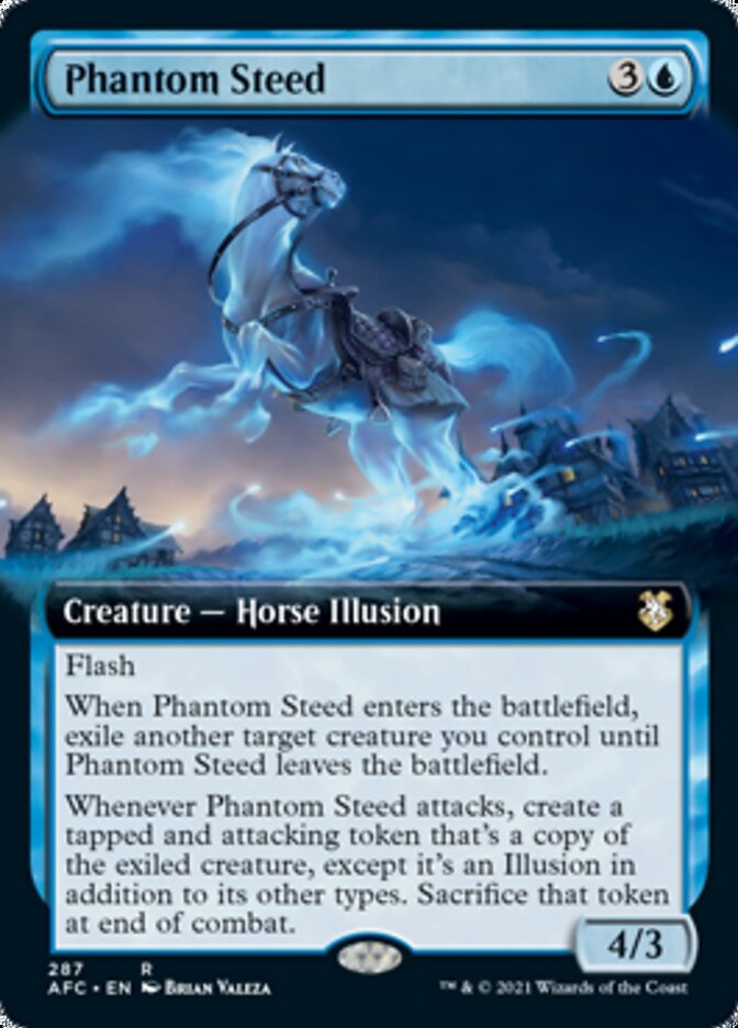 Phantom Steed (Extended Art) [Dungeons & Dragons: Adventures in the Forgotten Realms Commander] MTG Single Magic: The Gathering | Red Claw Gaming