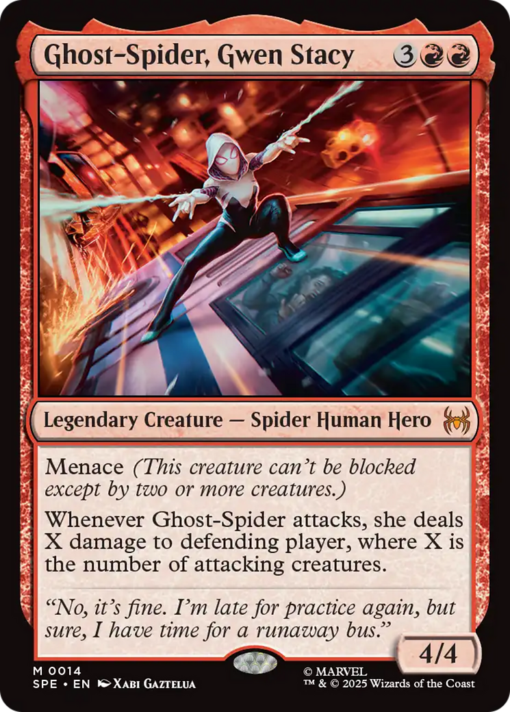 Ghost-Spider, Gwen Stacy [Marvel's Spider-Man: Eternal-Legal] MTG Single Magic: The Gathering | Red Claw Gaming