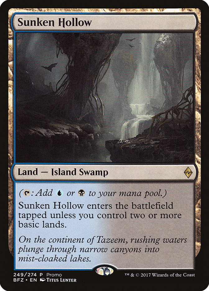 Sunken Hollow (Promo) [Standard Showdown Promos] MTG Single Magic: The Gathering | Red Claw Gaming