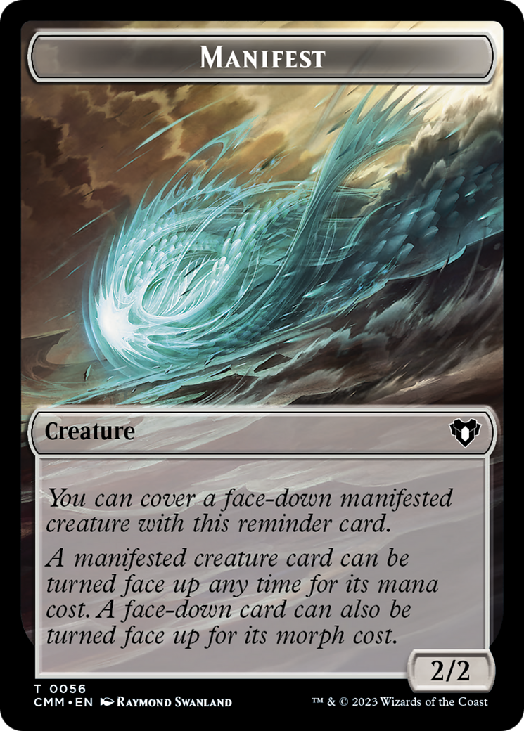 Manifest // Eldrazi Scion Double-Sided Token [Commander Masters Tokens] MTG Single Magic: The Gathering | Red Claw Gaming
