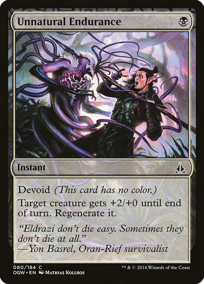 Unnatural Endurance [Oath of the Gatewatch] MTG Single Magic: The Gathering | Red Claw Gaming