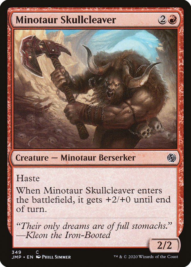 Minotaur Skullcleaver [Jumpstart] MTG Single Magic: The Gathering | Red Claw Gaming
