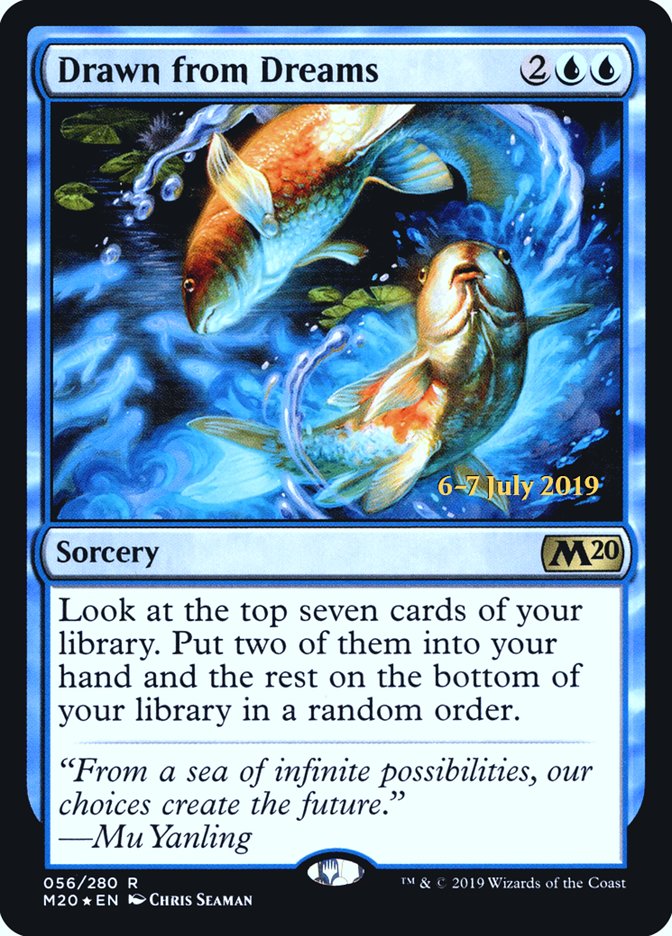 Drawn from Dreams [Core Set 2020 Prerelease Promos] MTG Single Magic: The Gathering | Red Claw Gaming