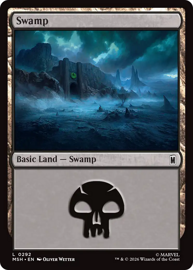 Swamp (0292) [Marvel Super Heroes] MTG Single Magic: The Gathering | Red Claw Gaming