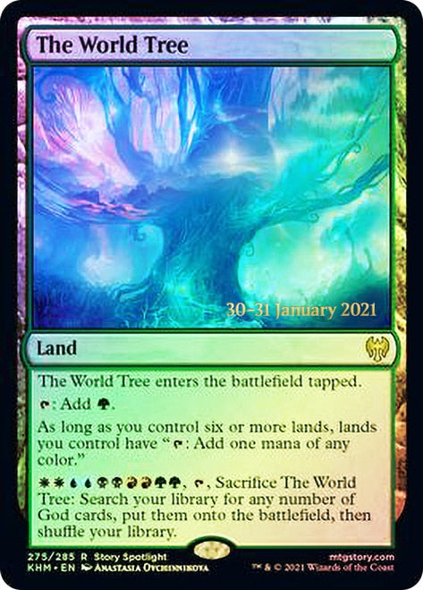 The World Tree [Kaldheim Prerelease Promos] MTG Single Magic: The Gathering | Red Claw Gaming