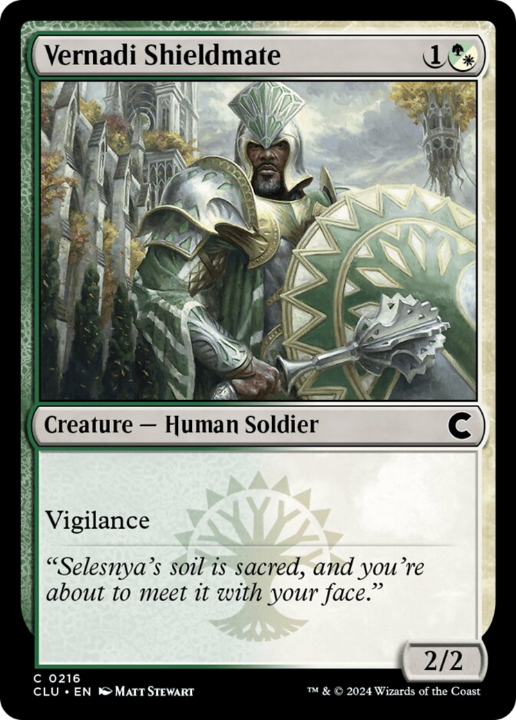 Vernadi Shieldmate [Ravnica: Clue Edition] MTG Single Magic: The Gathering | Red Claw Gaming