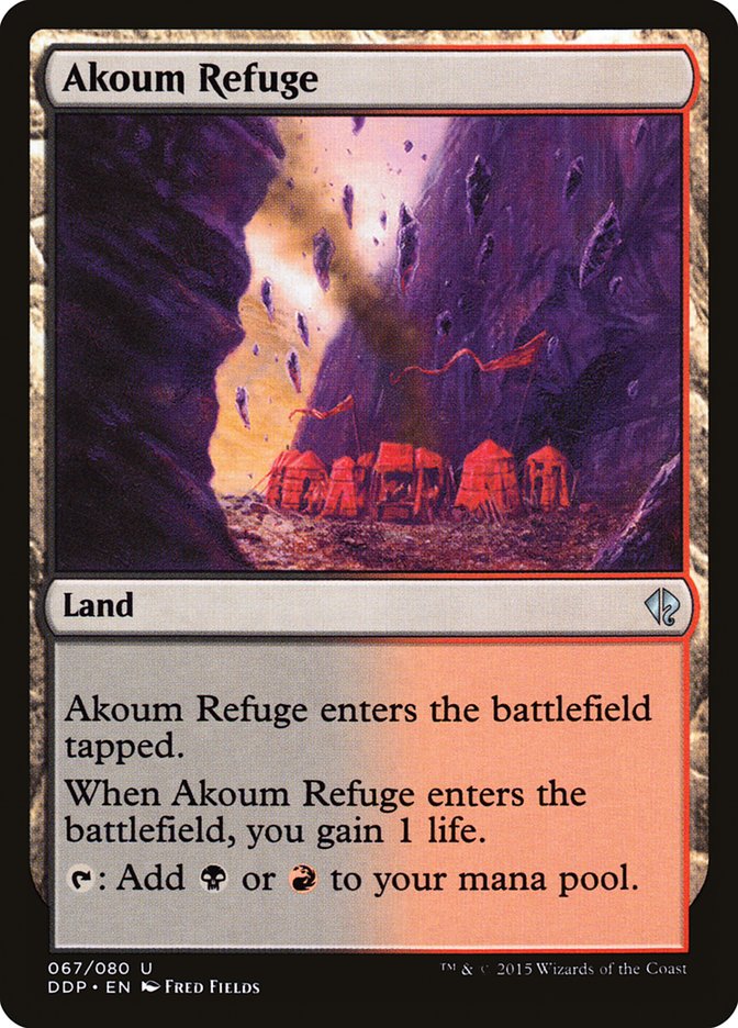 Akoum Refuge [Duel Decks: Zendikar vs. Eldrazi] MTG Single Magic: The Gathering | Red Claw Gaming