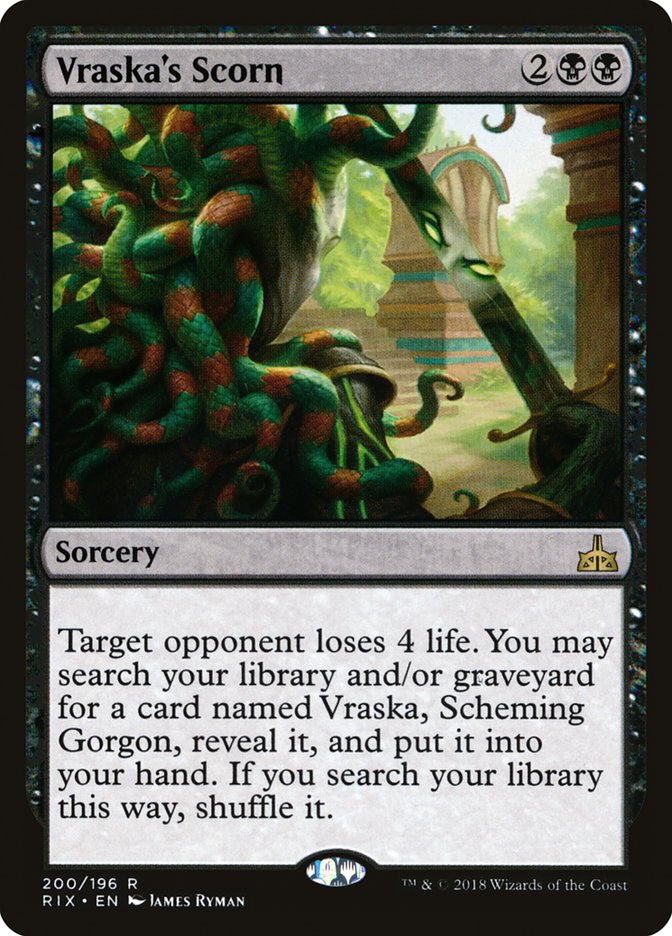 Vraska's Scorn [Rivals of Ixalan] MTG Single Magic: The Gathering | Red Claw Gaming