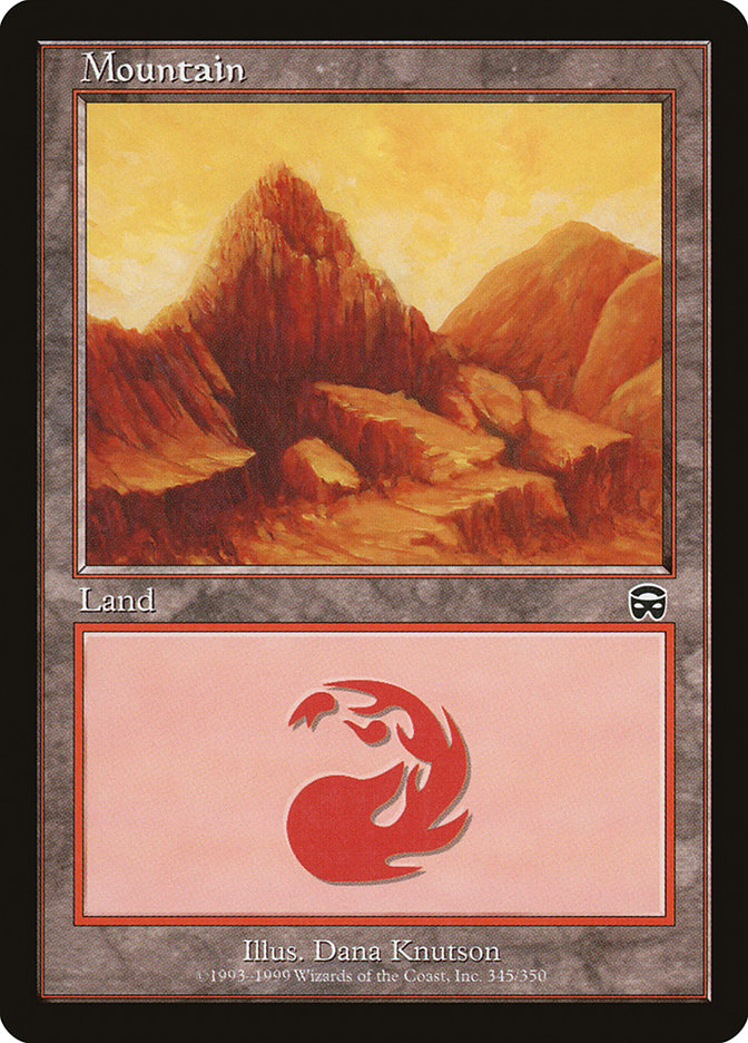 Mountain (345) [Mercadian Masques] MTG Single Magic: The Gathering | Red Claw Gaming