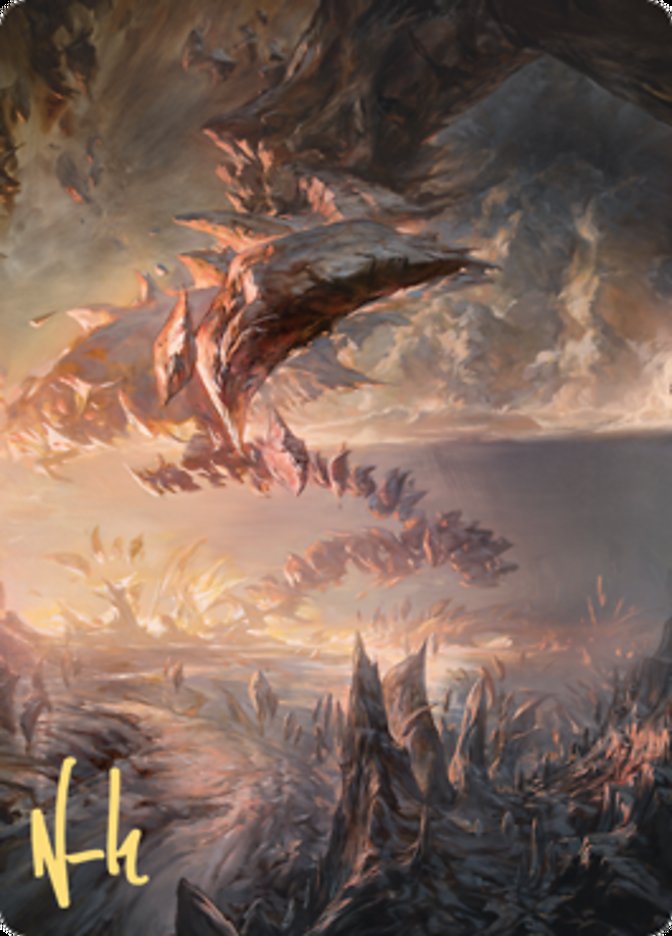 Needleverge Pathway Art Card (Gold-Stamped Signature) [Zendikar Rising Art Series] MTG Single Magic: The Gathering | Red Claw Gaming