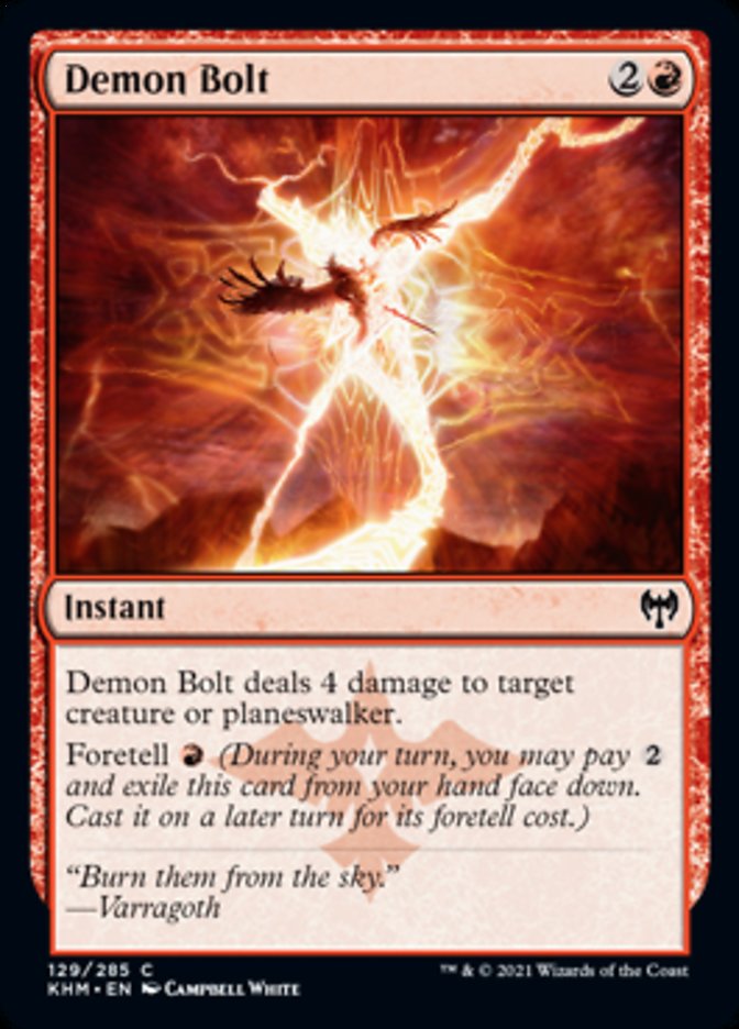 Demon Bolt [Kaldheim] MTG Single Magic: The Gathering | Red Claw Gaming