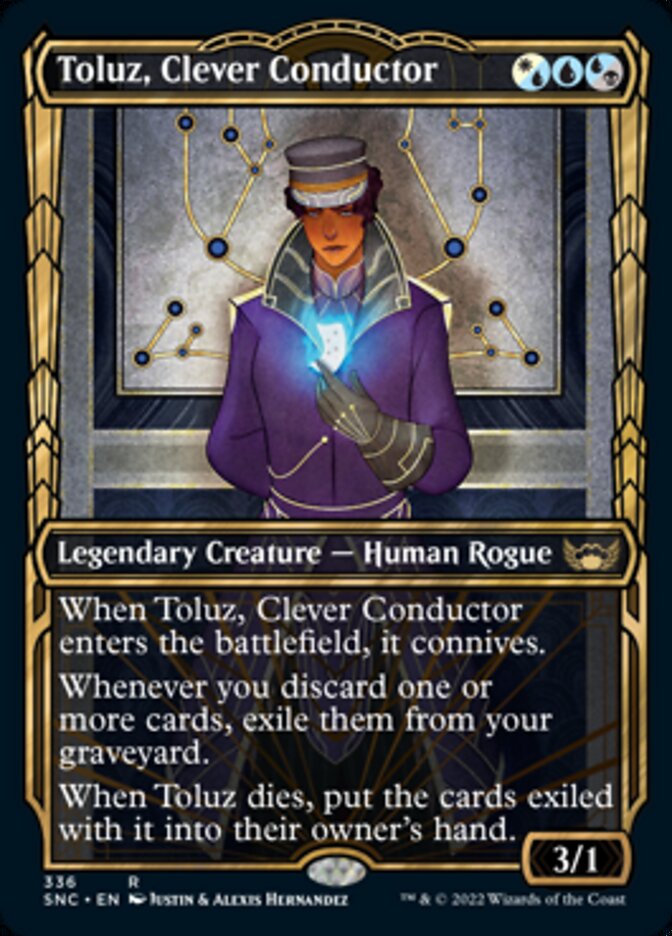 Toluz, Clever Conductor (Showcase Golden Age) [Streets of New Capenna] MTG Single Magic: The Gathering | Red Claw Gaming